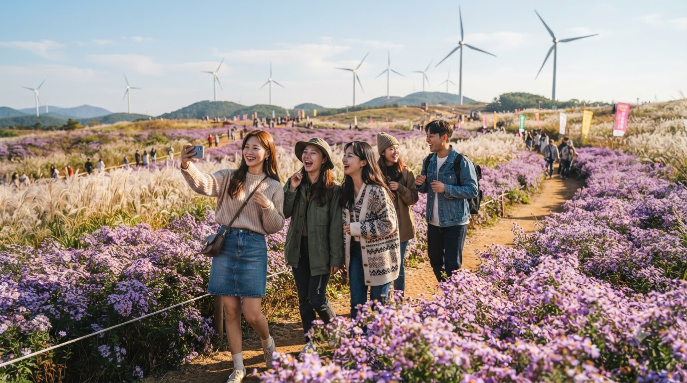 거창 감악산 축제｜셔틀버스와 아스타국화 개화 시기 확인법