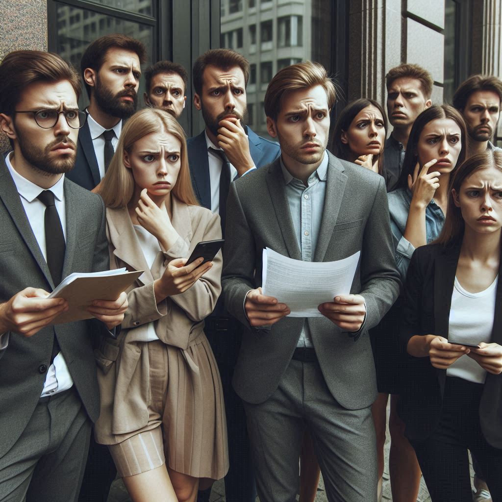 대출 승인 기다리는 사람들