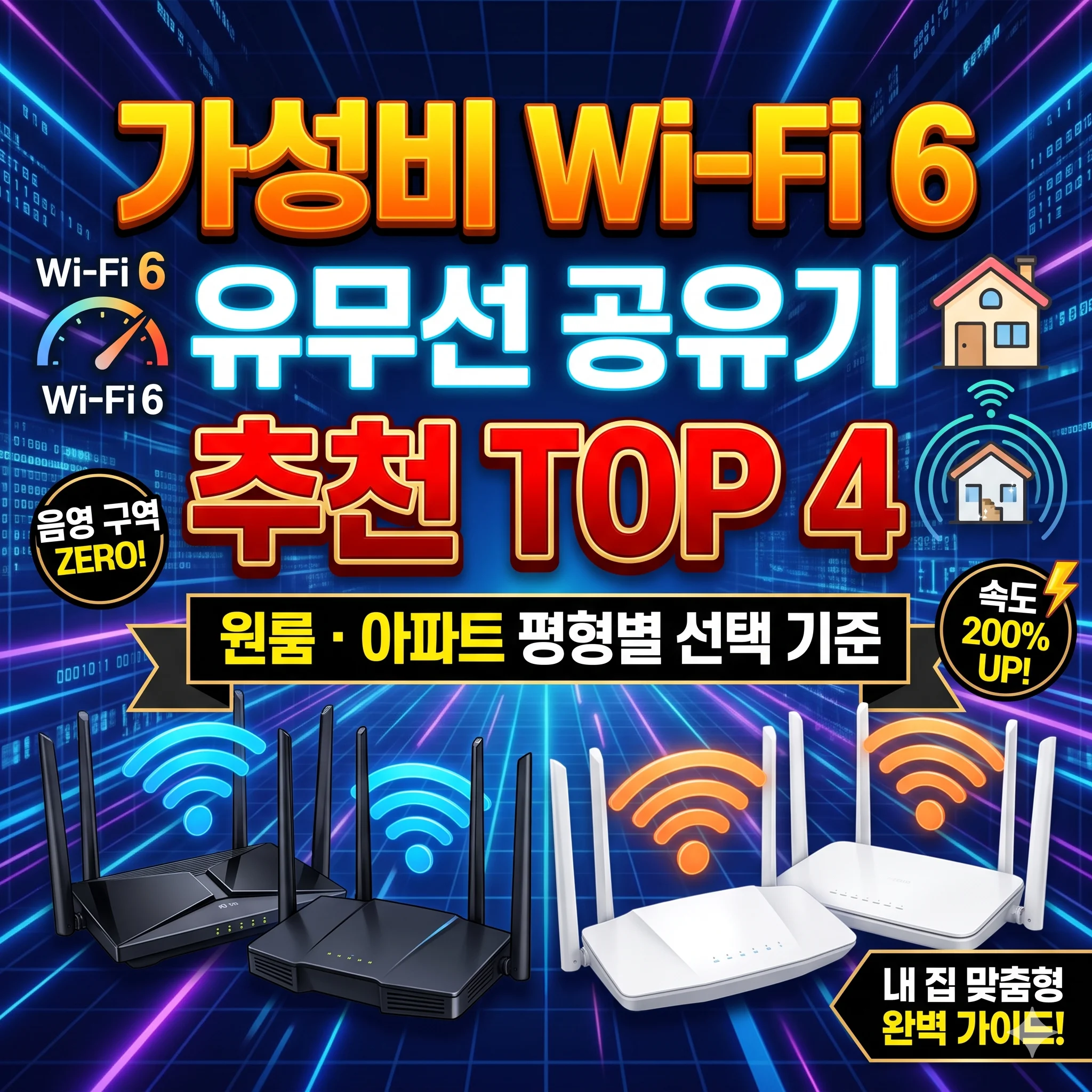 2026 가성비 Wi-Fi 6 유무선 공유기 추천 TOP 4 및 평형별 구매 가이드