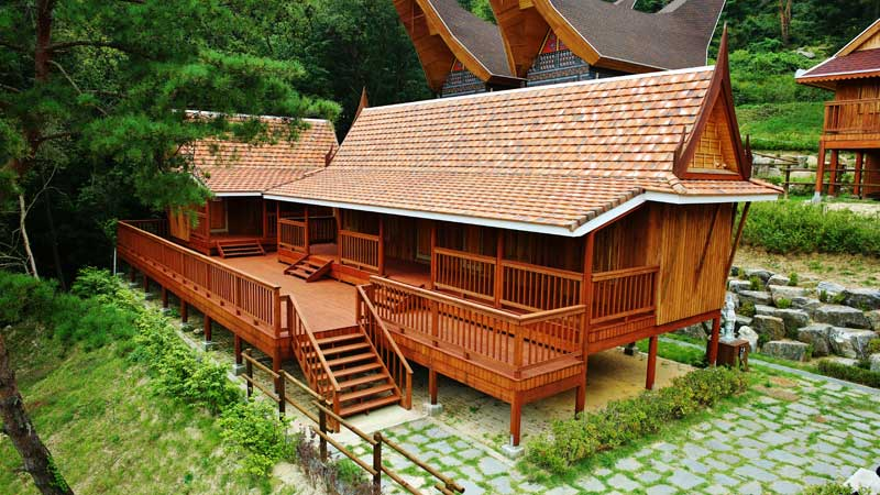 아세안 전통 가옥 숙박 시설