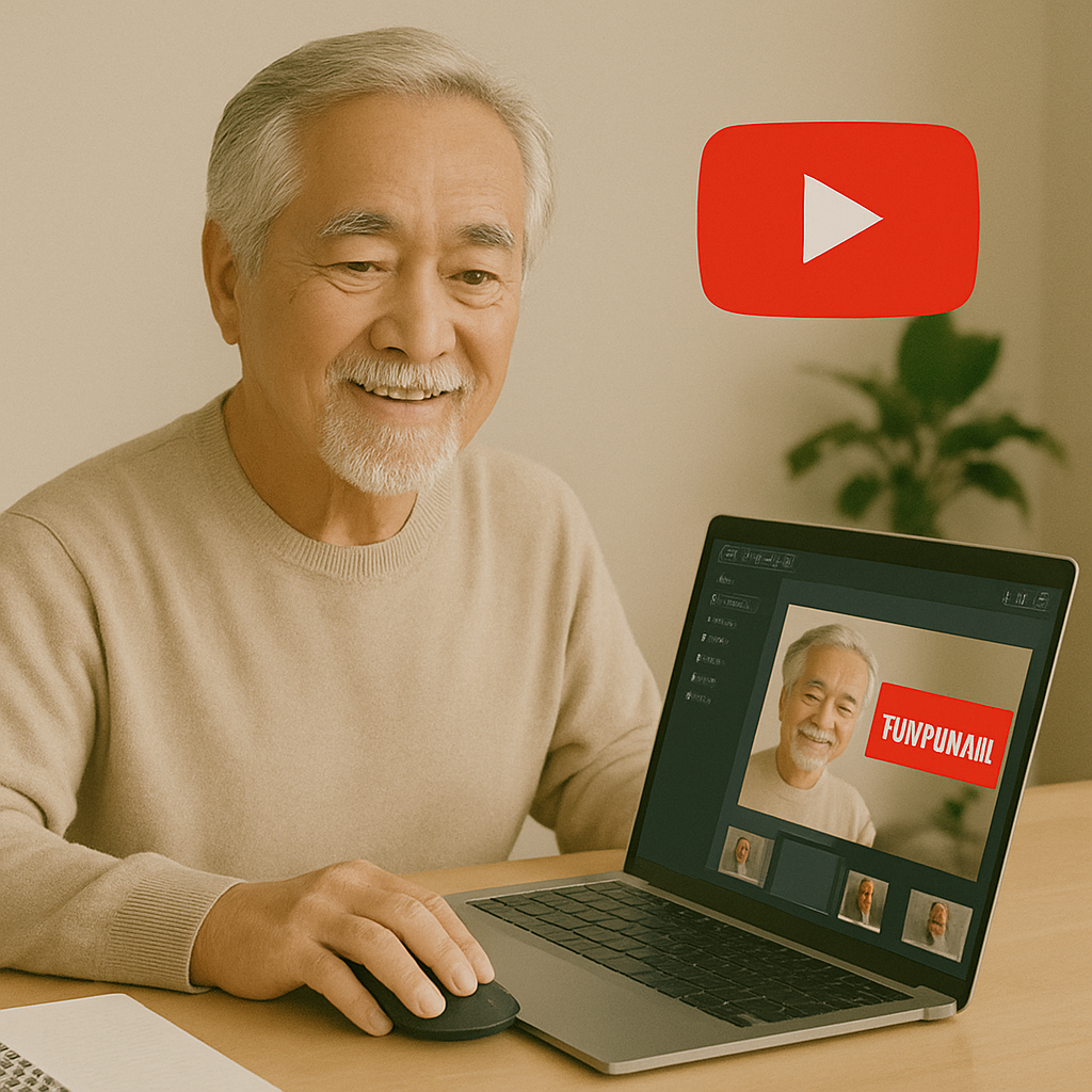 시니어 유튜브 썸네일 쉽게 만들기