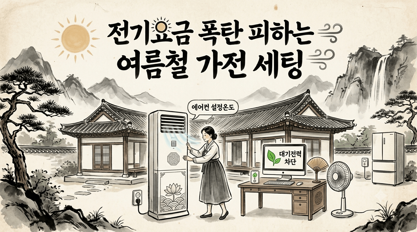 전기요금 폭탄 피하는 여름철 가정용 가전 세팅 기준