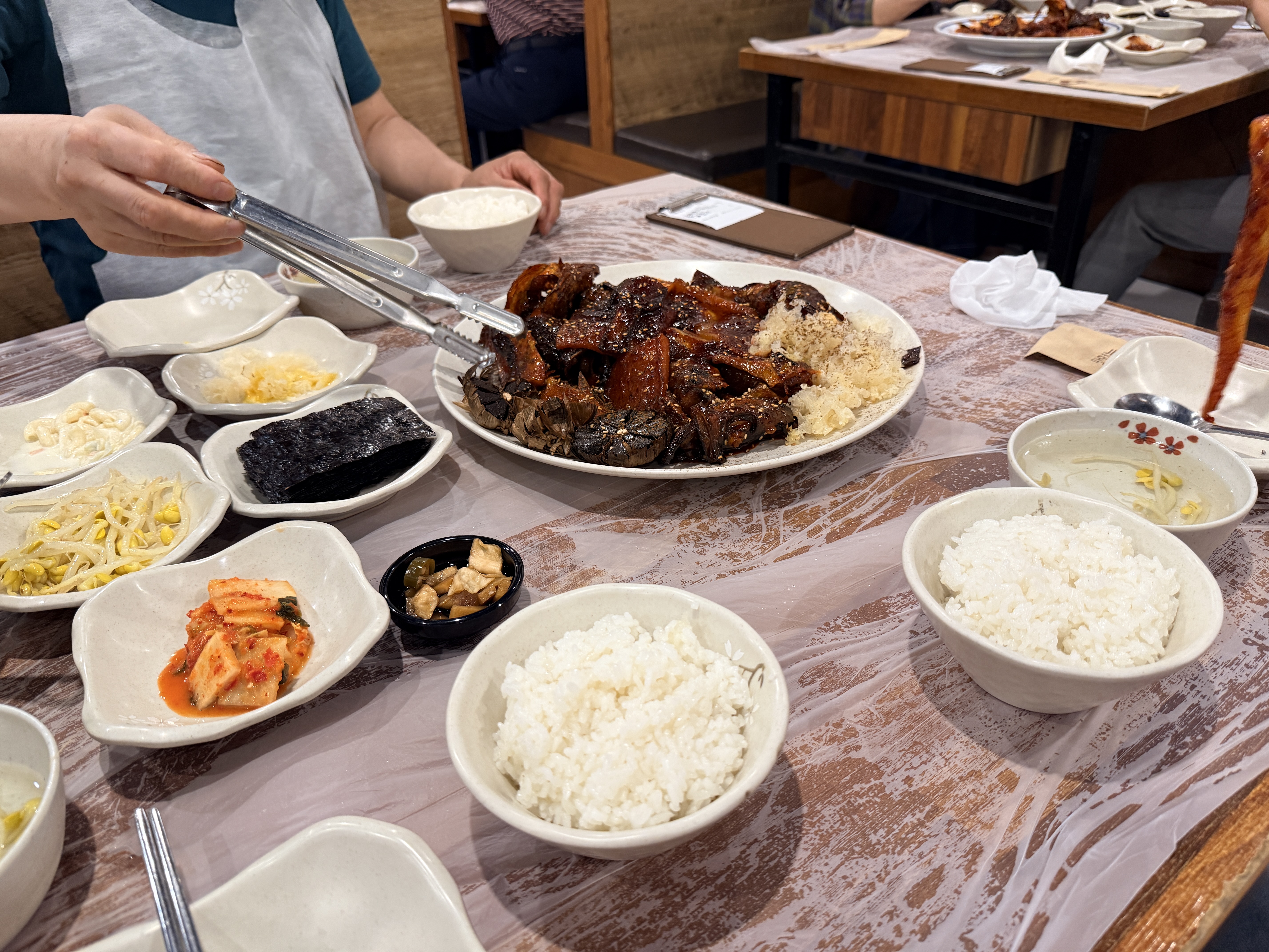 사상코다리 코다리찜과 밑반찬 상차림