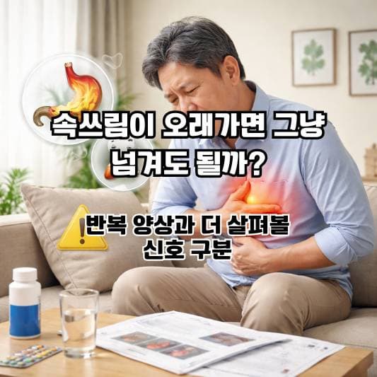 담즙 역류의 위험 경계와 치료 판단 기준을 차분히 살펴보는 생활 장면