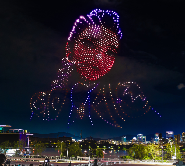 2025년 뚝섬 드론라이트쇼 케데헌 이미지