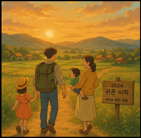 "귀촌.귀농" 홍보 포스터