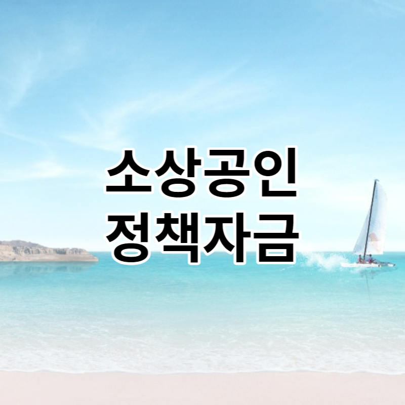 소상공인정책자금