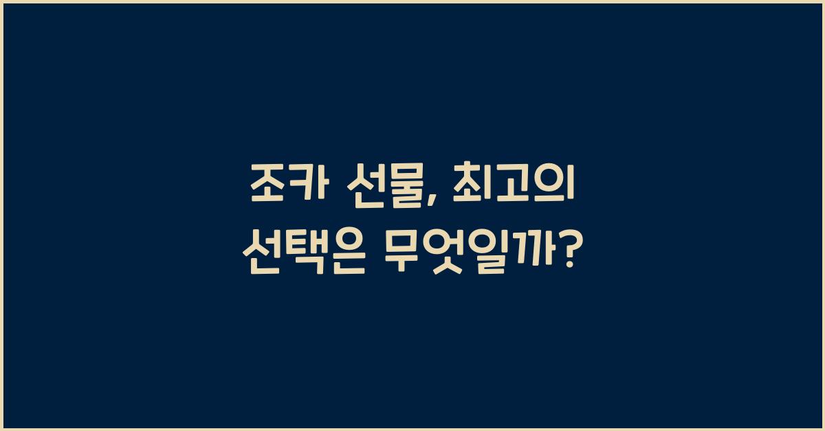 조카 선물