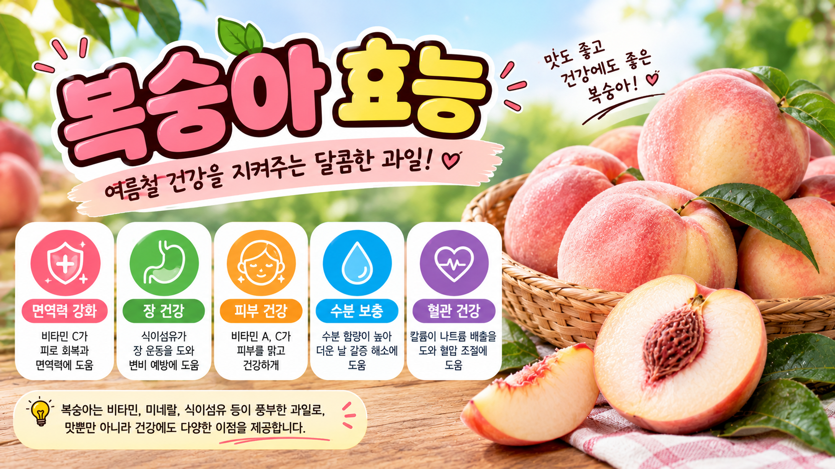 복숭아 효능