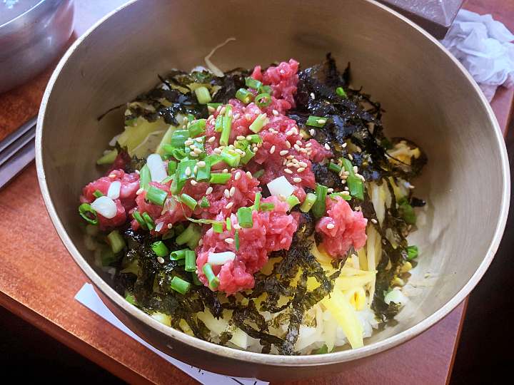 6시내고향 전남 함평 육회 비빔밥 90년 노포 고향정가게 고향노포 생고기 육회낙지비빔밥 요리 맛집 오늘 방송 추천