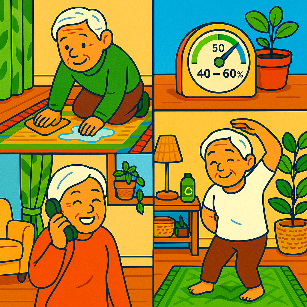 시니어 장마철 건강하게 지내기