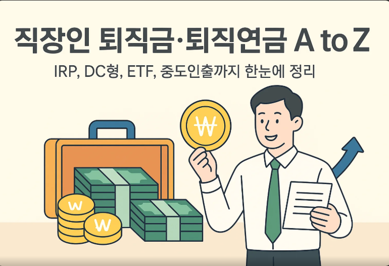 퇴직금 퇴직연금 IRP DC형 ETF 중도인출 완벽 정리 - DB형 DC형 차이 안전자산 30% 채권혼합형 ETF 미국 S&amp;P500 적립식 노후 준비 가이드