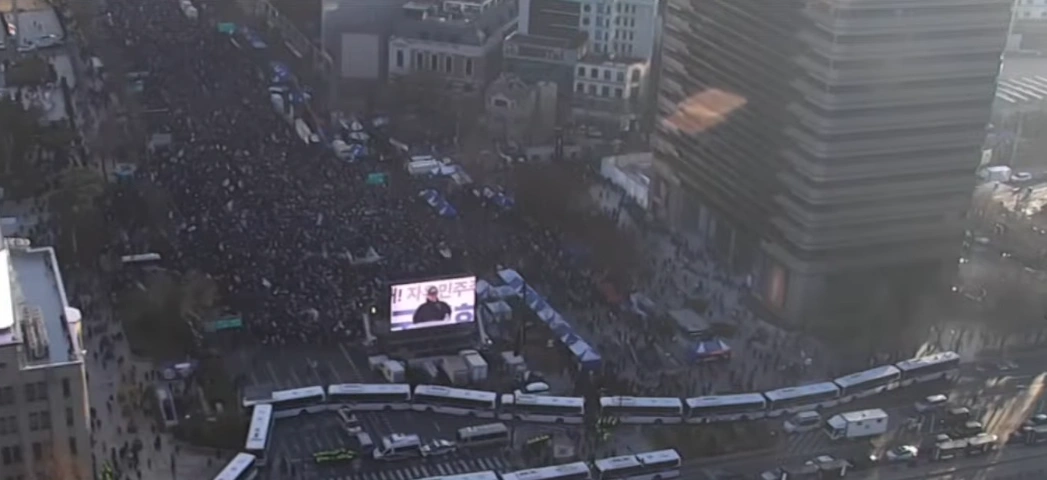도심 곳곳에 윤석열 탄핵 집회