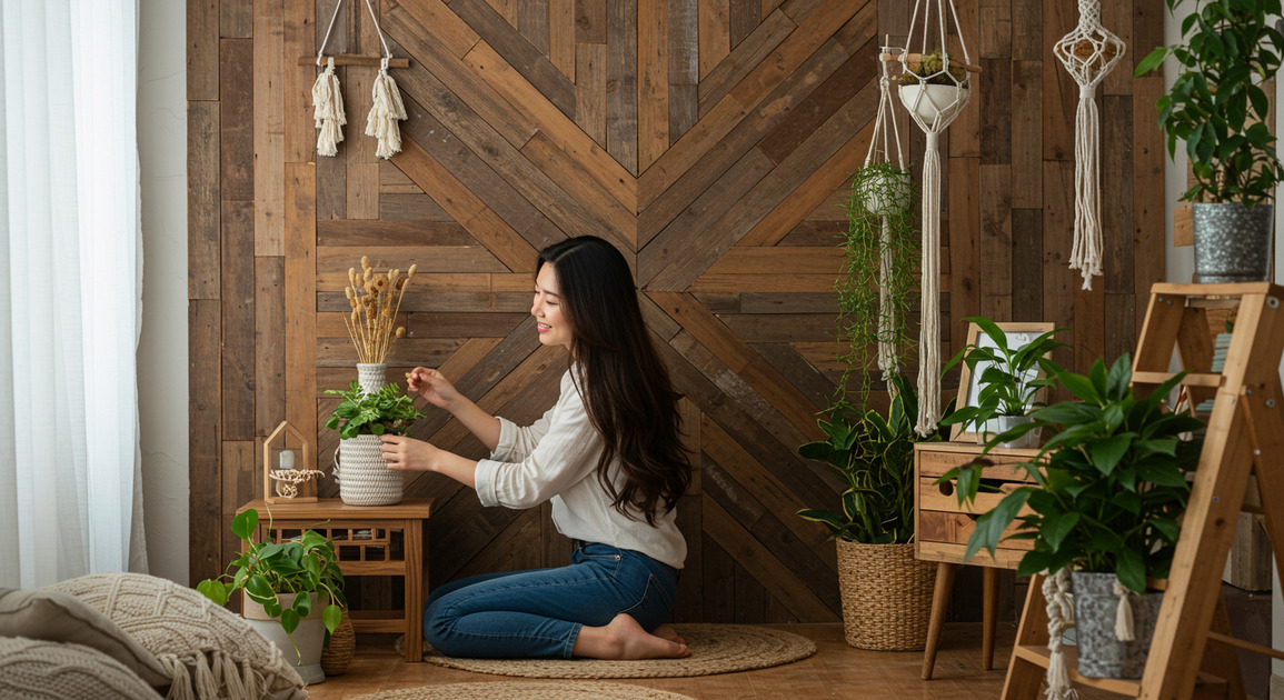 친환경 인테리어 아이디어 &ndash; 재생 목재와 자연 소재 활용 가이드