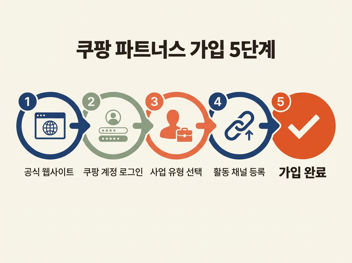 쿠팡파트너스 가입 절차 회원가입 채널 등록 방법