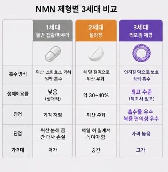 리포좀nmn-영양제효능-효과-복용법-성분-부작용-추천