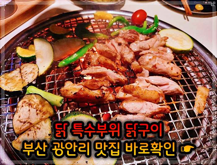 모닝 투데이 부산 광안리 닭고기 모둠구이 맛집