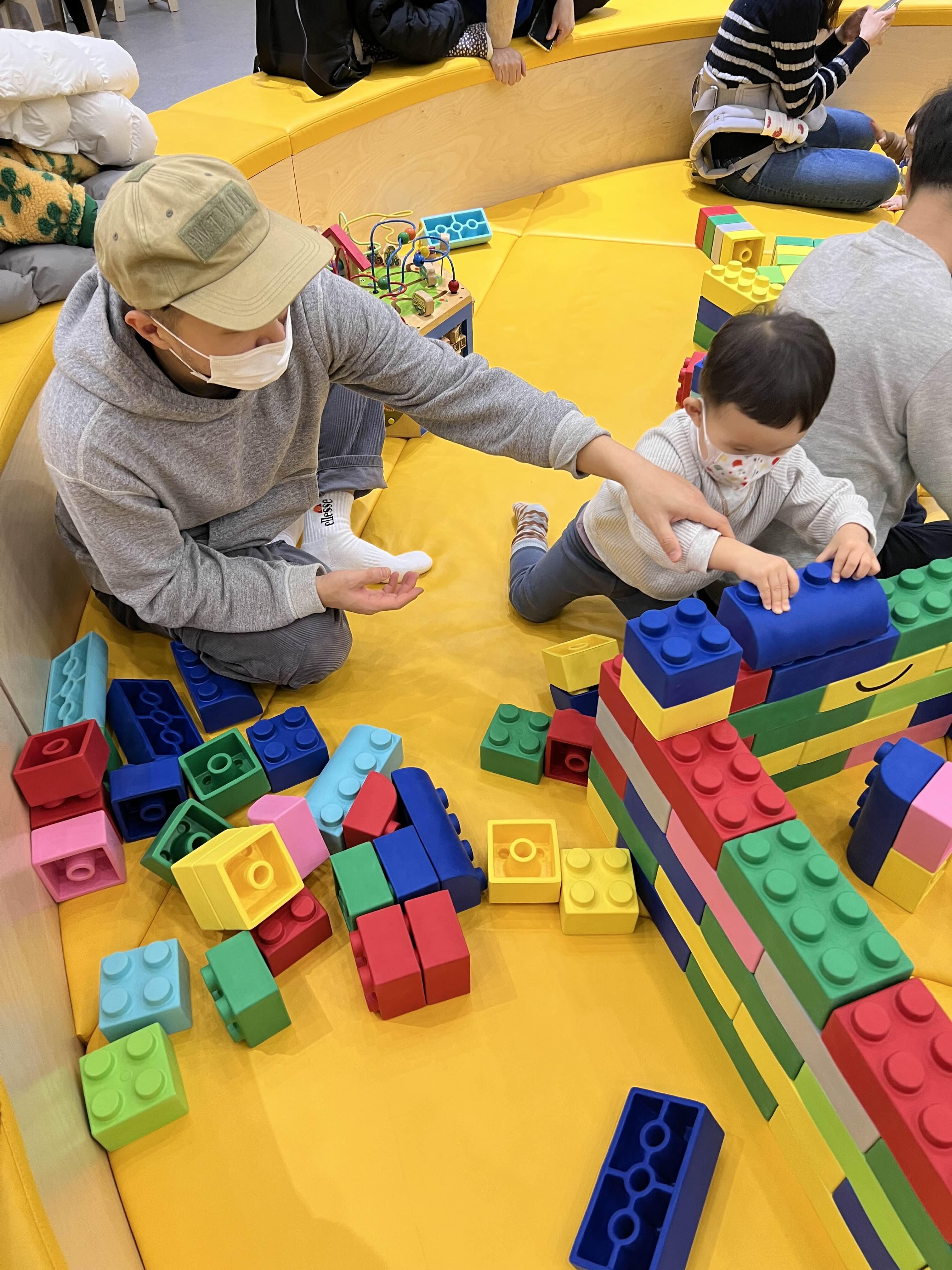 과척과학관 유아체험관 전경
블럭쌓기