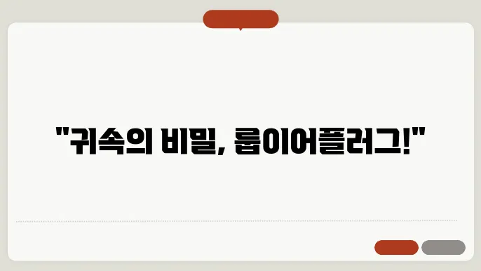 룹이어플러그