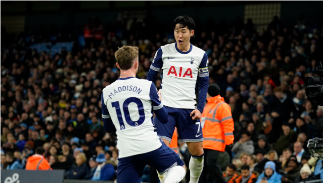 2024년 11월 24일, 토트넘과 맨시티의 대결 결과