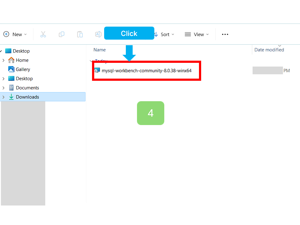 다운받은 파일을 클릭하세요.