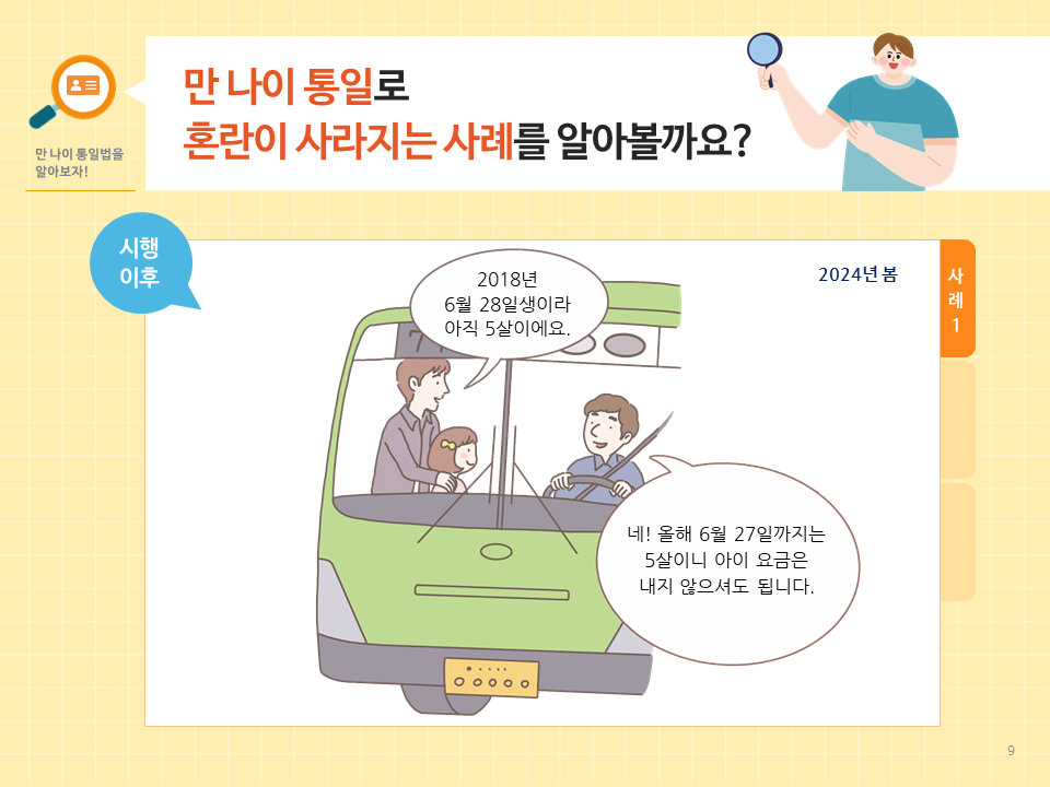 만 나이 통일 혼란사례 2