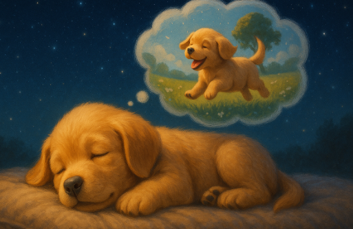 강아지 꿈속 수면음악 관련 사진