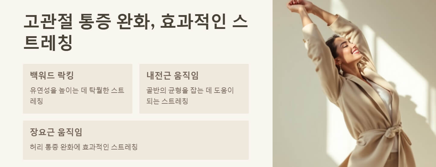 고관절 통증 원인 증상 스트레칭