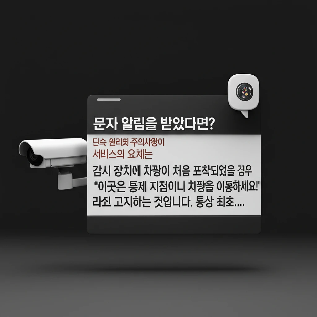 광주시 주정차 단속 알림 문자 신청하..