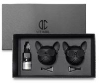 디씨네트워크 불독 차량용 방향제 무광블랙 2개 + 오일, 클린코튼, 1세트