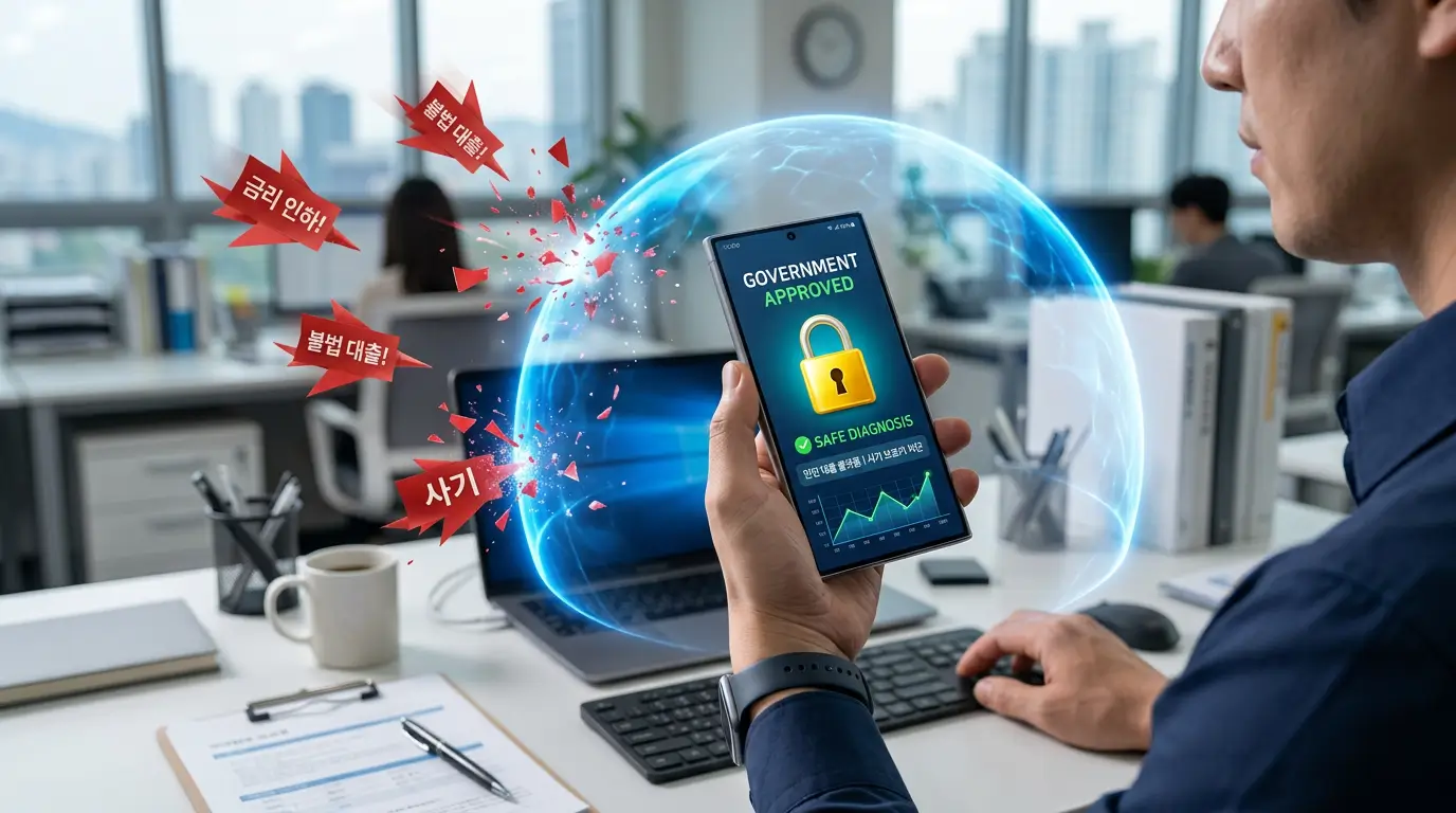 불법 대환 스팸 차단 및 안전한 모바일 금융 진단