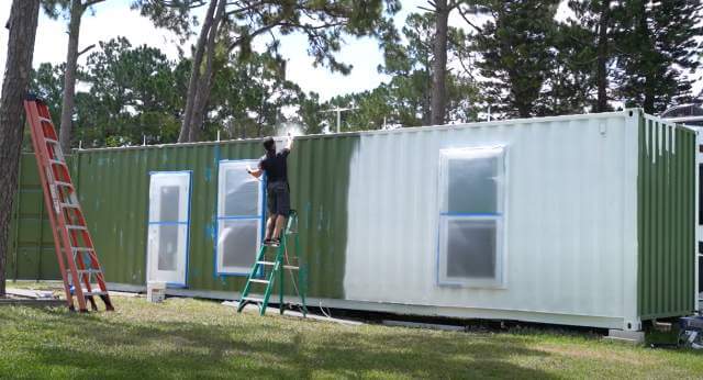 컨테이너하우스 도색 방법