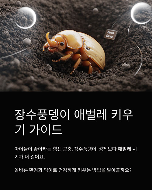 장수풍뎅이 애벌레 키우기, 처음부터 끝까지 제대로!