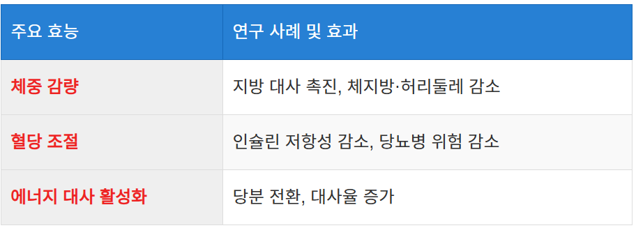체중 감량과 혈당 조절