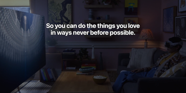 비전 프로를 통해 영화 감상