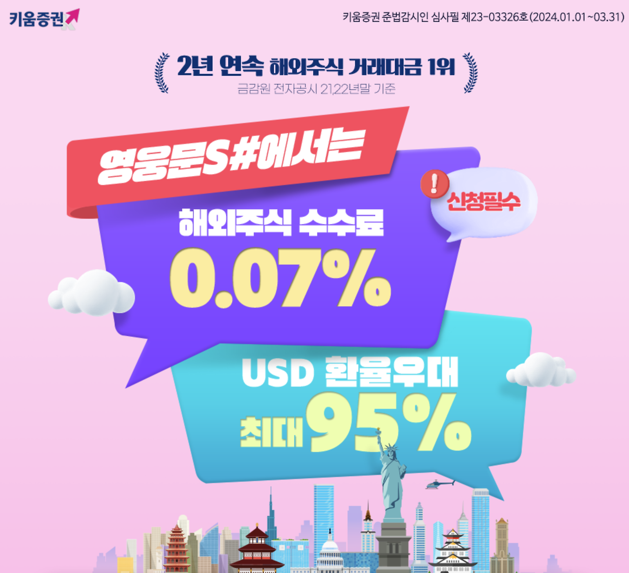 키움증권 해외 주식 수수료 비교 1