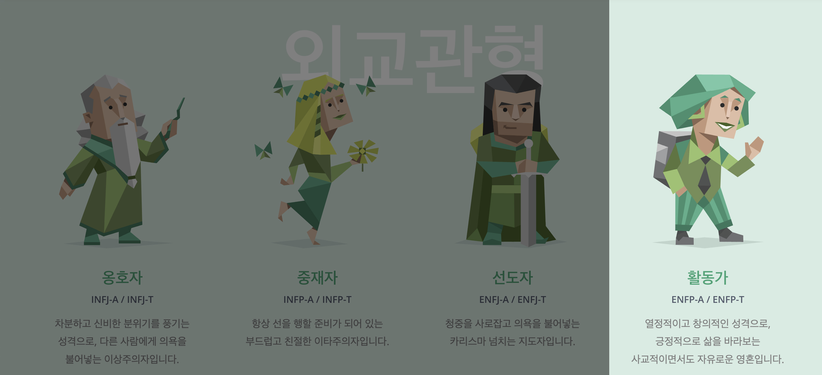 MBTI 성격 유형 중 활동가형 알아보기