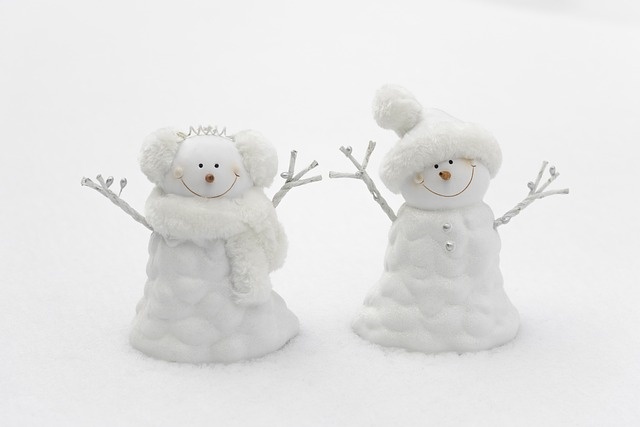 하얀 눈사람 이미지