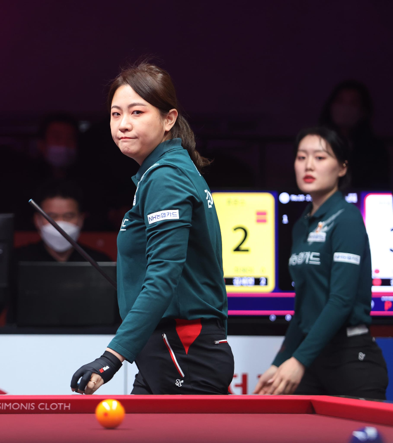 PBA팀리그 NH농협카드의 김보미 - 김민아 당구선수