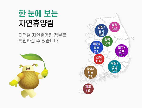 자연휴양림 예약사이트 숲나들e 홈페이지 예약