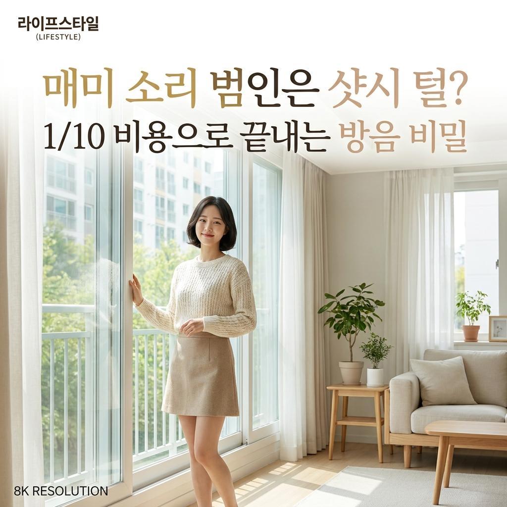 영통 아파트 창문 소음, 샷시 전체 교체비 0원으로 해결하는 한 줄의 털 정체