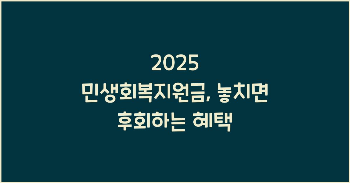 2025 민생회복지원금