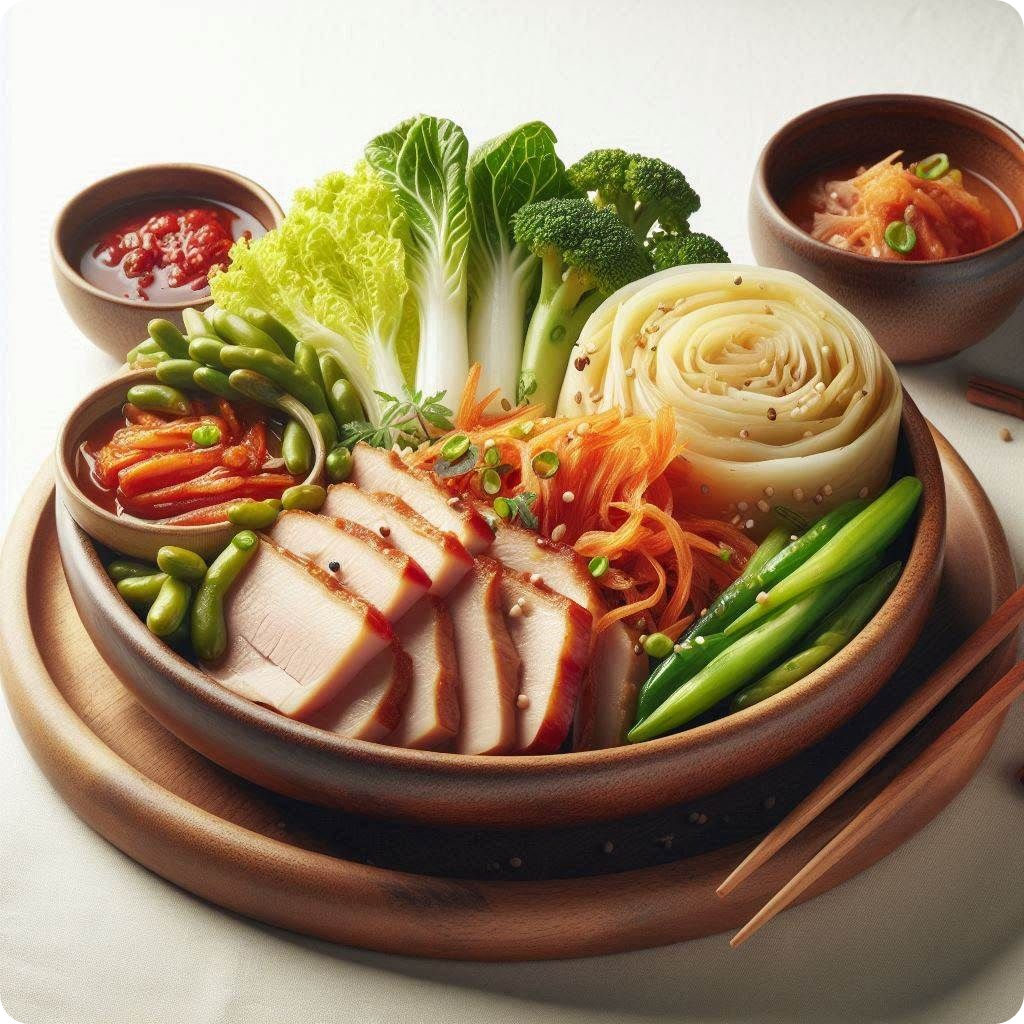 김장김치와 돼지고기 수육 궁합
