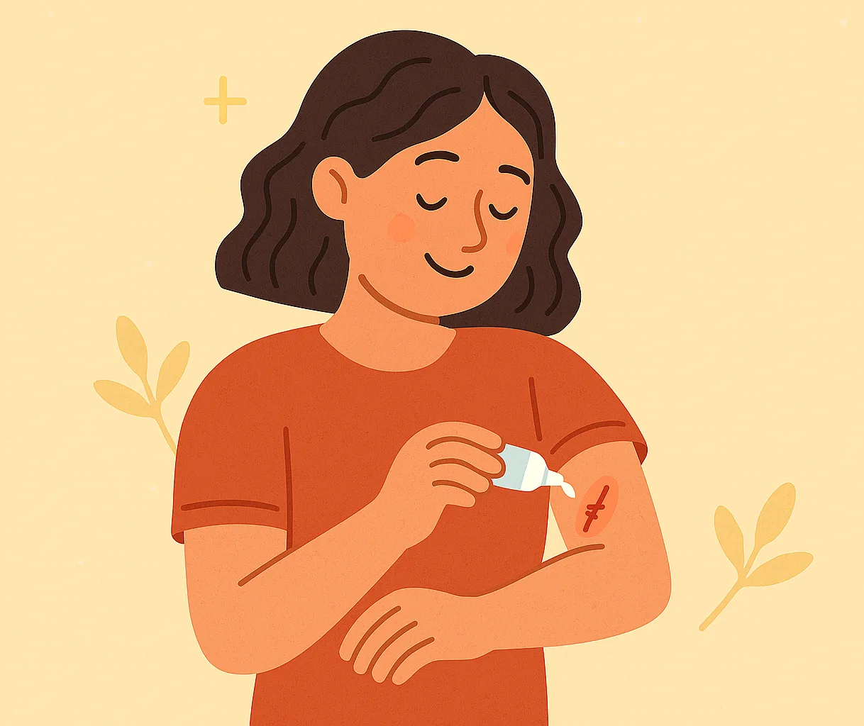 피부 단면 표피·진피·피하조직 구조, 콜라겐 생성과 신경 말단이 재생되는 모습