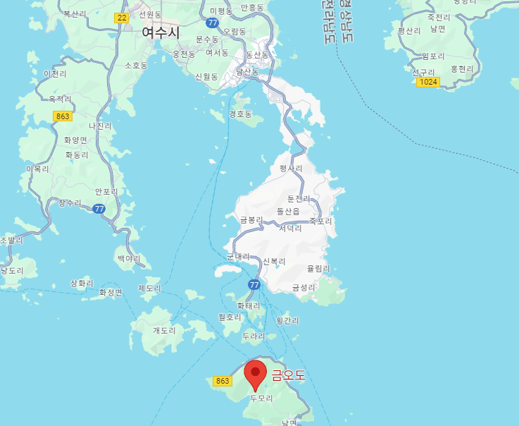 금오도 위치