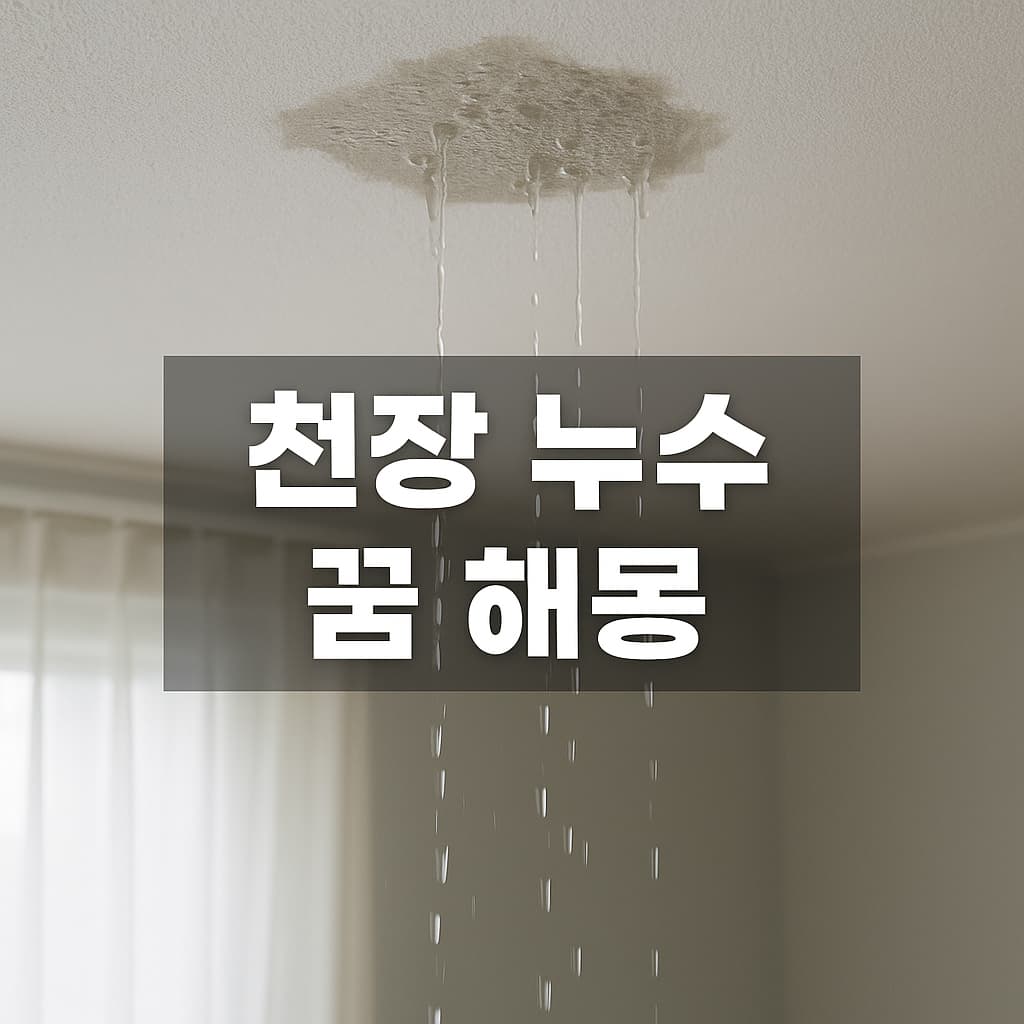 천장 누수 꿈 해몽