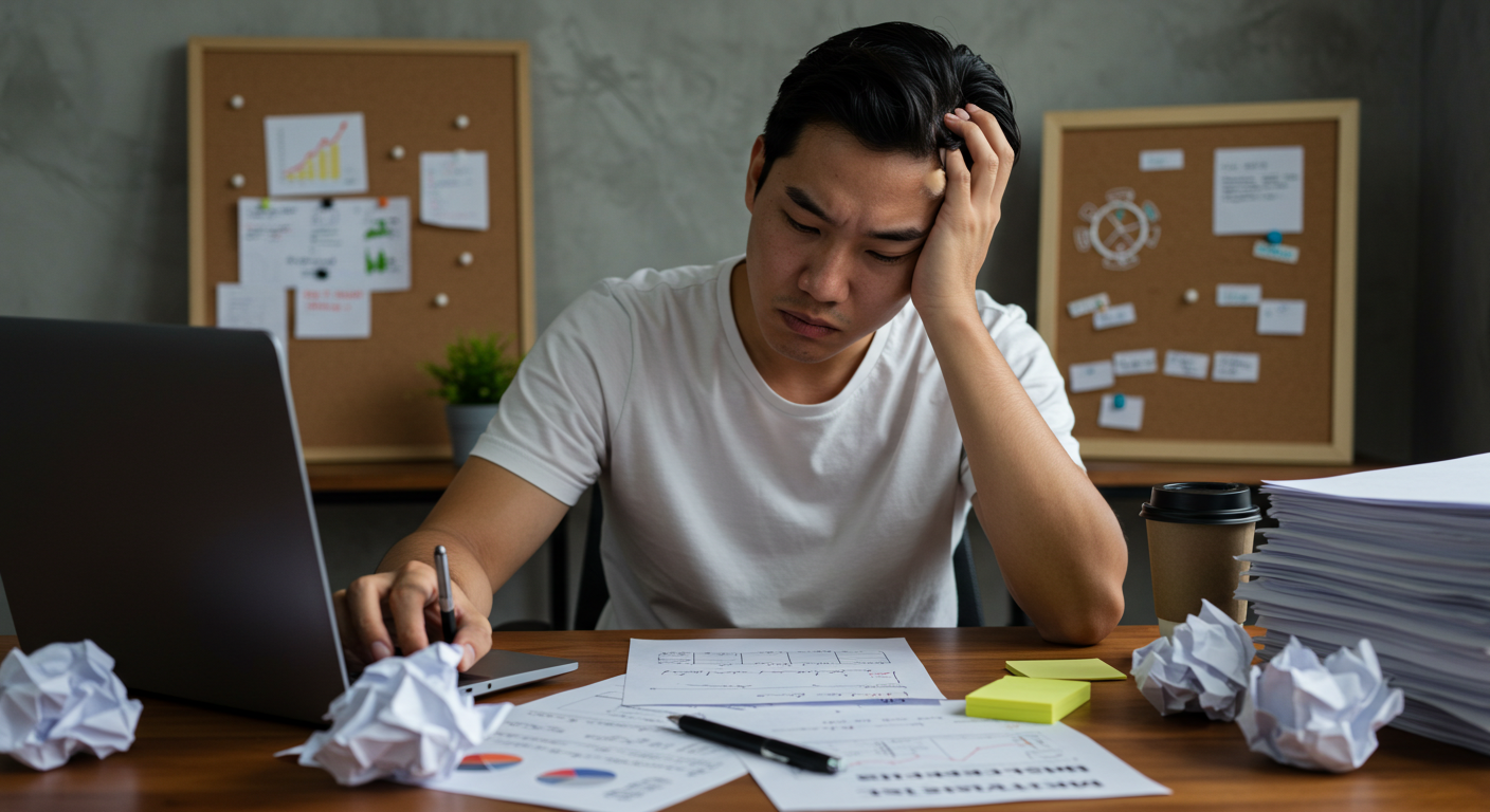 부업의 어려움 이미지