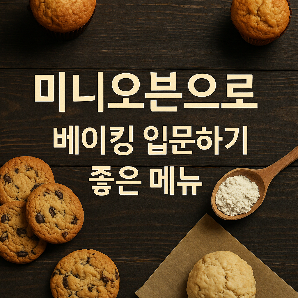 미니오븐으로 베이킹 입문하기 좋은 메뉴