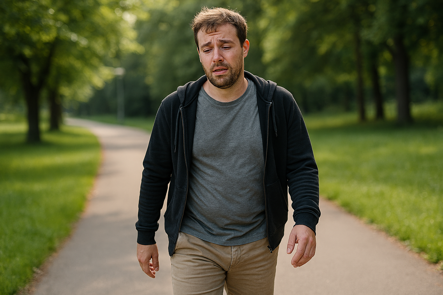 산책하는 모습, 음주 후 회복을 위한 가벼운 산책