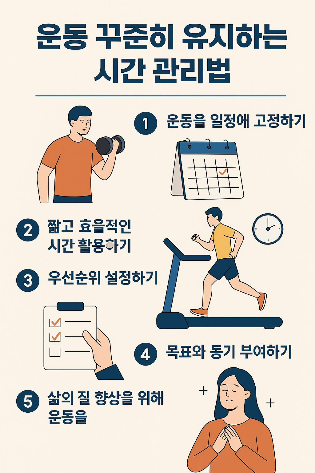 운동 꾸준히 유지하는 시간 관리법